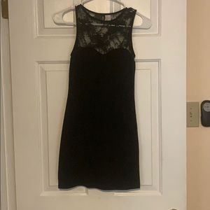 Little black dress with lace